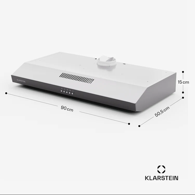 Вытяжка Klarstein Contempo 90 Кухонная вытяжка с подсветкой 80 Вт 200 м³/ч - изображение 4