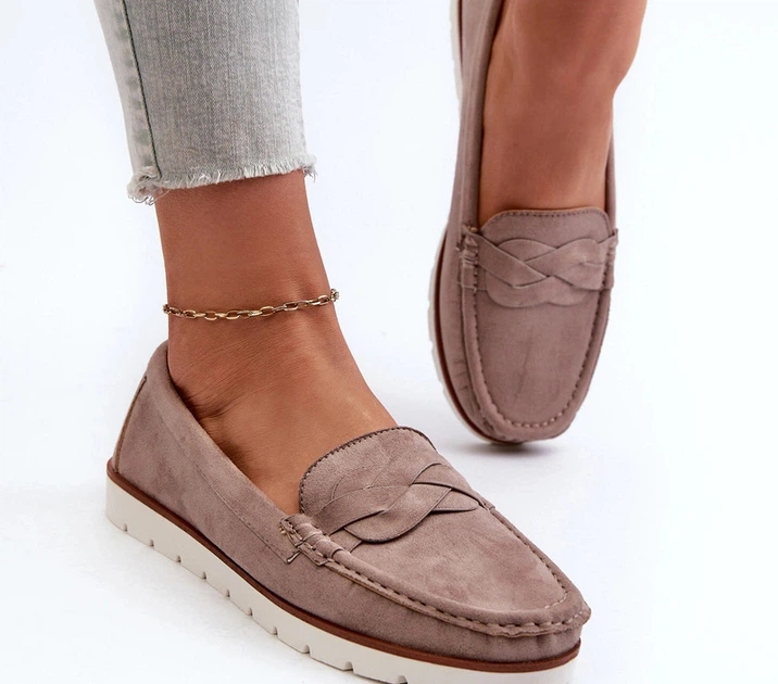 Mokasyny damskie Nestalia 39 Beżowe (5905677207408) - obraz 3