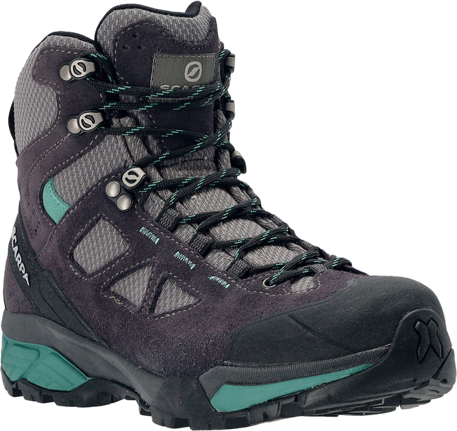 Ботинки Scarpa ZG Lite GTX Wmn 40,5 Dark Gray/Lagoon - изображение 1