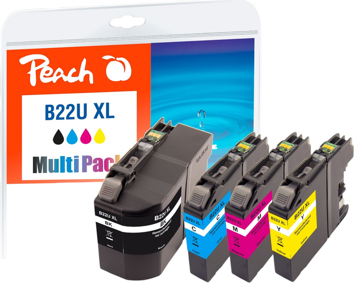 Набір картриджів Peach Tinte Spar Pack для HP 963 Black 2 x 30 мл + Color 3 x 14 мл (7640460547238) - зображення 1