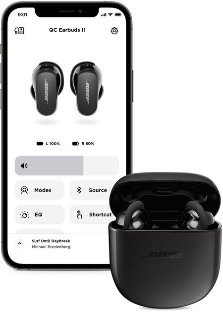 Навушники Bose QuietComfort Earbuds II Triple 870730-0010 Triple Black (17817838320) - зображення 13