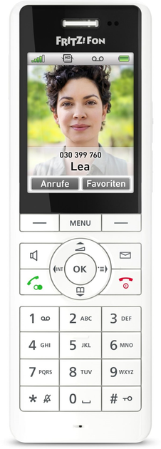 IP DECT телефон AVM FRITZ!Fon X6 White (20002987) - зображення 2