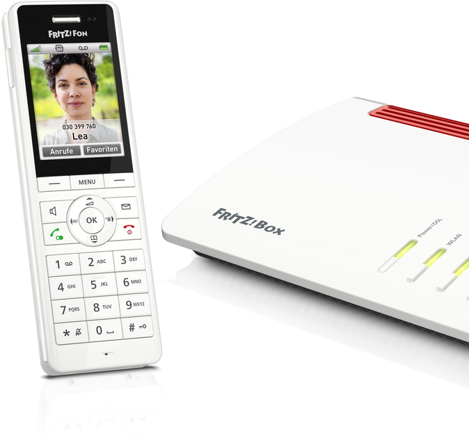 Telefon IP DECT AVM FRITZ!Fon X6 White (20002987) - obraz 4