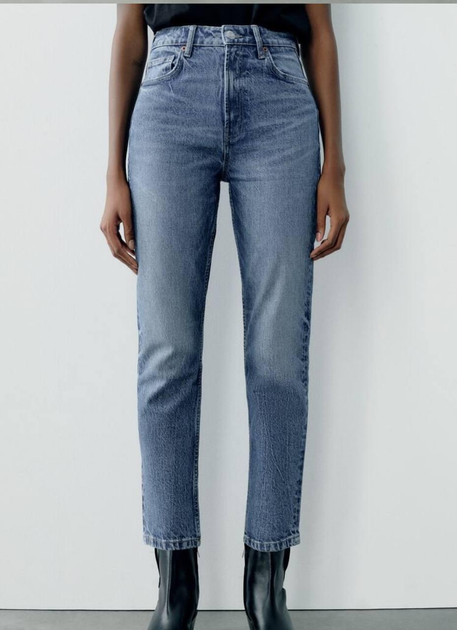 Джинси Zara mom comfort fit high rise 36 S сині ( 8197/231