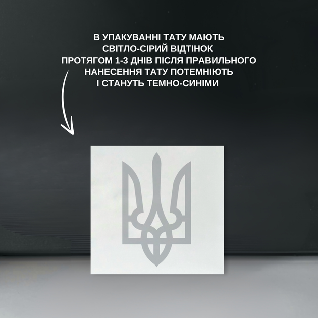 Долгосрочное временное тату TATTOOSHKA "Герб" темнеет через 24 часа LV-10 - изображение 2