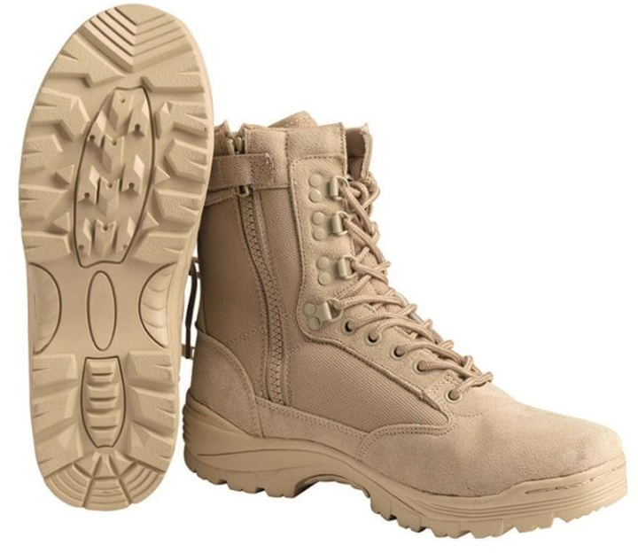 Берці Mil-tec khaki Tactical boots 38 койот 12822104 - зображення 1