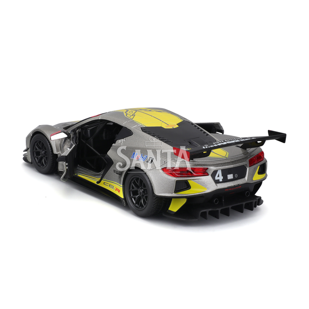 Машинка металева CHEVROLET CORVETTE C8.R Bburago сіра 1:24 шевроле 20*9*6см (18-28024) - зображення 2