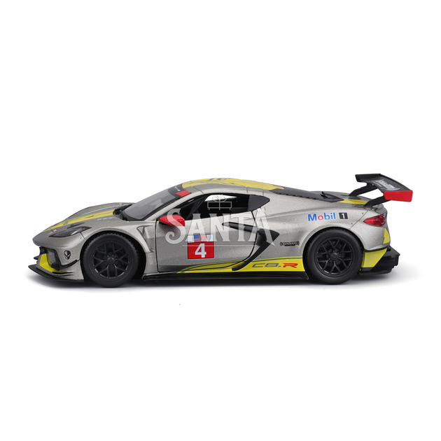 Машинка металева CHEVROLET CORVETTE C8.R Bburago сіра 1:24 шевроле 20*9*6см (18-28024) - зображення 3