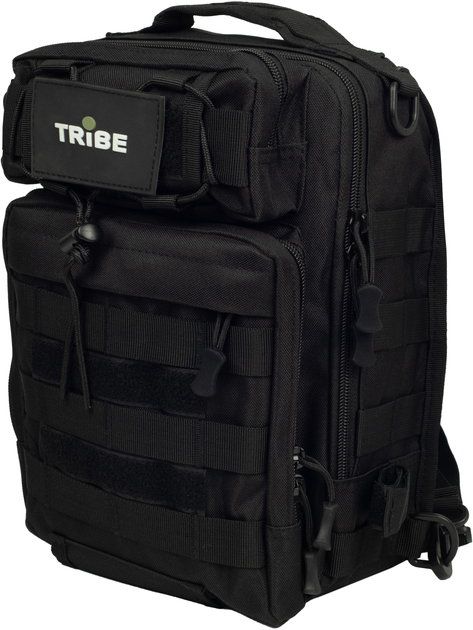 Тактична сумка через плече Tribe Sling Pack 6.5 л Чорна (T-IE-0003-black) - зображення 1