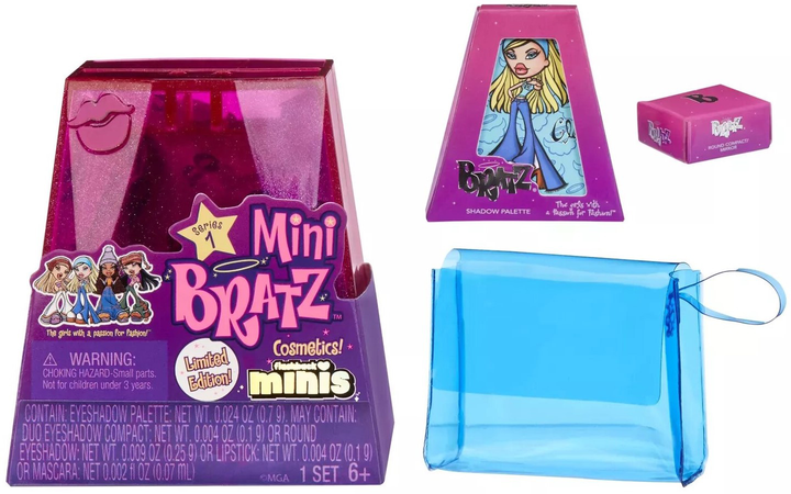 Набір для макіяжу та укладки волосся для ляльок MGA Miniverse Bratz Mini Cosmetics 16 шт (10035051585852) - зображення 2