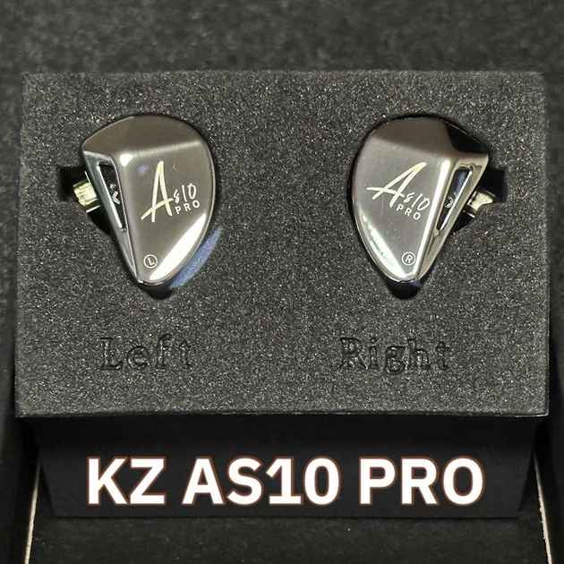 Наушники арматурные KZ AS10 Pro Black с микрофоном купить в