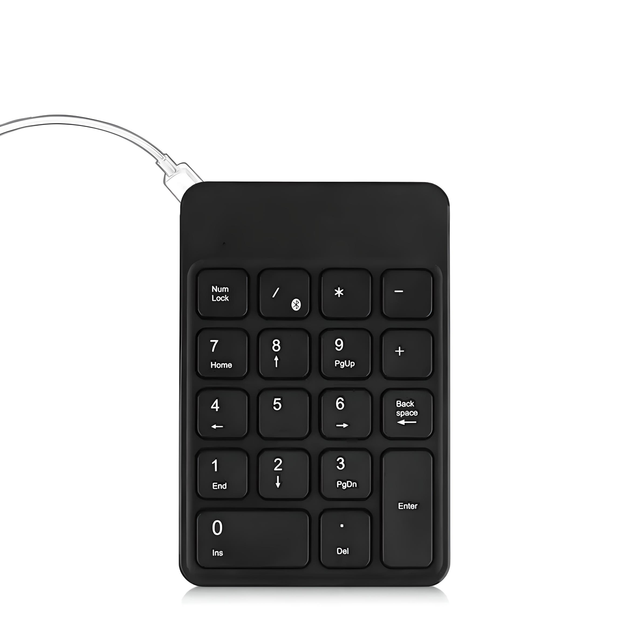 Клавиатура BOW HB157 цифровая беспроводная с Bluetooth, чёрная - изображение 2
