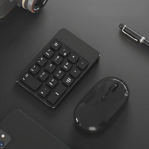 Клавиатура BOW HB157 цифровая беспроводная с Bluetooth, чёрная - изображение 3