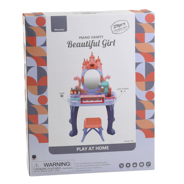 Детское трюмо туалетный столик для девочки Beautiful Girl 29 предметов - изображение 2