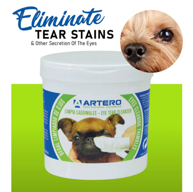 Серветки на палець для догляду за очима для собак та котів Artero Finger Eye Wipes 50 шт H686 - зображення 2