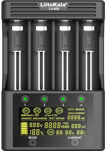 Зарядное устройство Liitokala Lii-600 EU + Carcable - изображение 3