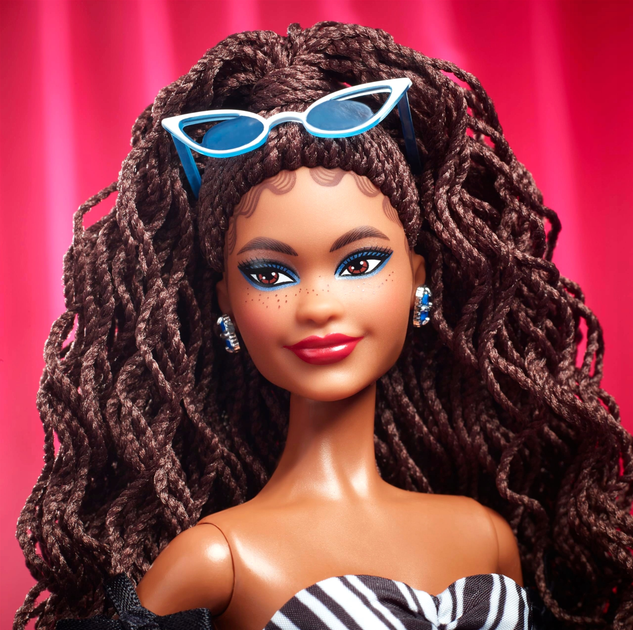 Колекційна лялька Mattel Barbie Signature 65th Blue Sapphire Anniversary 29 см (0194735181094) - зображення 6