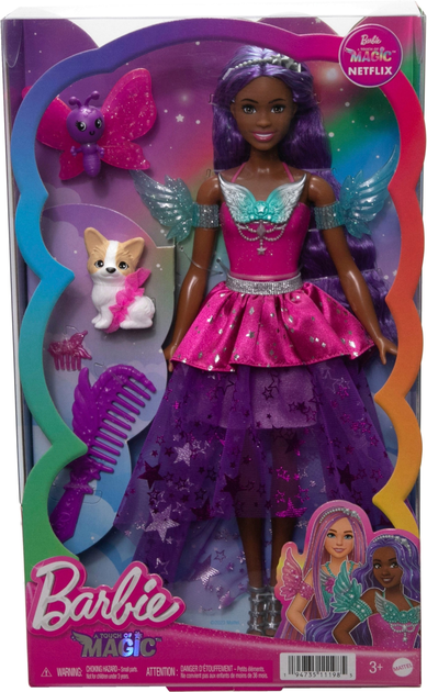 Lalka z akcesoriami Mattel Barbie A Touch of Magic Brooklyn ze zwierzątkami (0194735277605) - obraz 1