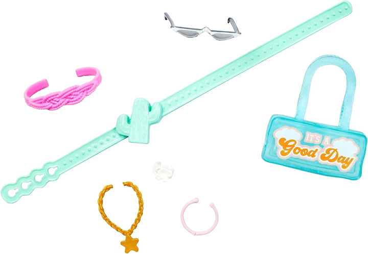 Лялька з аксесуарами Mattel Day and Play Barbie Рожевий комбінезон HPL76 26 см (0194735162413) - зображення 3