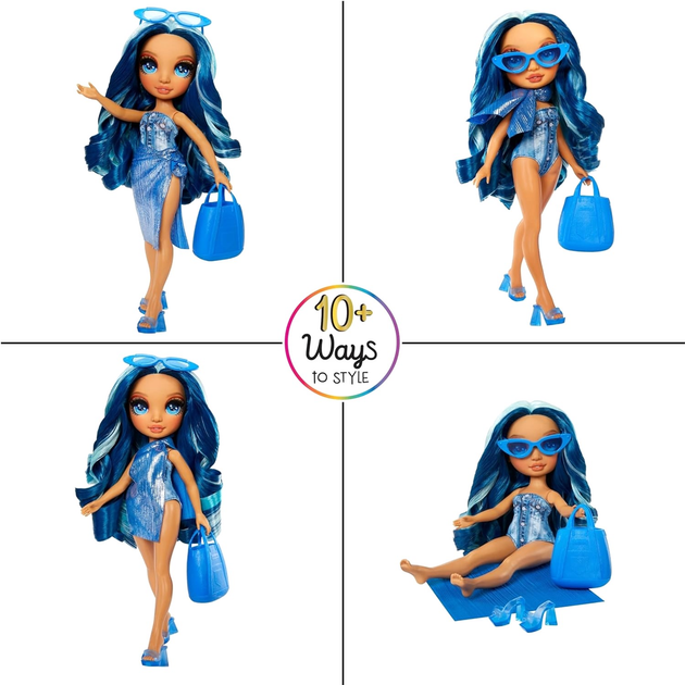 Lalka MGA Rainbow High Swim and Style Fashion Doll Skyler 28 cm (0035051507307) - obraz 4