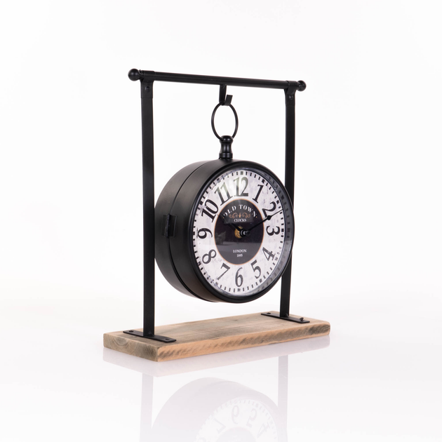 Настільний годинник Home & Styling Collection на дерев'яній основі 32 см (8719987367335) - зображення 8