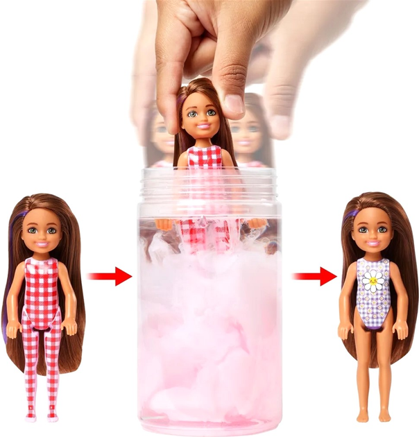 Lalka niespodzianka Mattel Barbie Color Reveal Chelsea Piknik 15 cm (0194735108152) - obraz 5