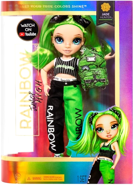Lalka MGA Rainbow High Junior High Fashion Jade Hunter 23 cm (0035051579991) - obraz 5