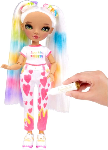 Лялька MGA Rainbow High Color and Create із зеленими очима 28 см (0035051500407) - зображення 4