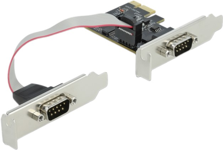 Плата розширення Delock PCI Express - 2 x Serial RS-232 (4043619899180) - зображення 1