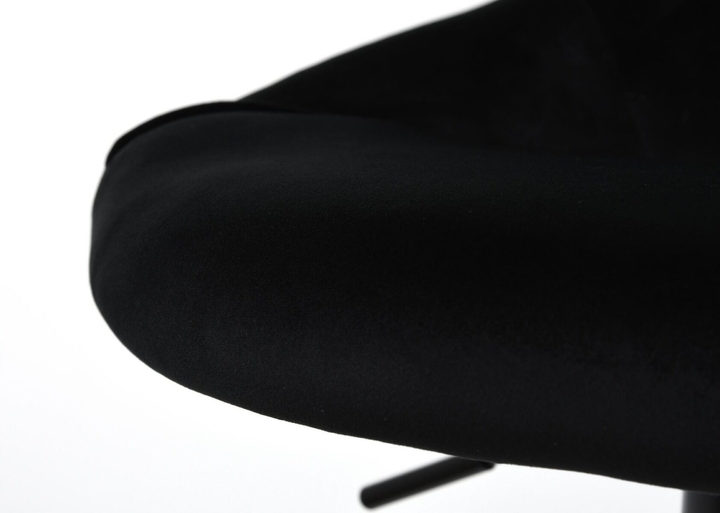 Барний стілець OTE Omega-G Velvet зі спинкою 50.5 x 46.5 x 82.5 - 103 см Чорний (5908221410033) - зображення 7