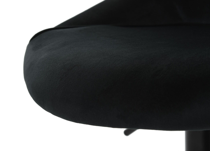 Барний стілець OTE Omega Velvet зі спинкою 50.5 x 46.5 x 82.5 - 103 см Чорний (5908221408672) - зображення 8