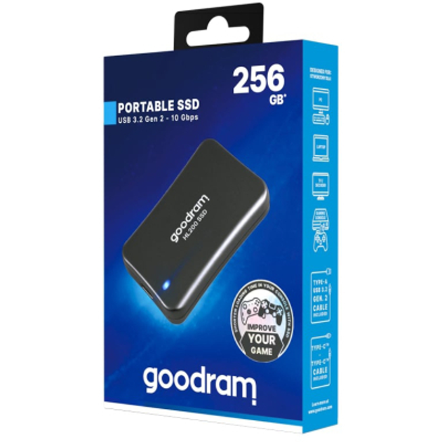 Накопитель SSD USB 3.2 256GB HL200 Goodram (SSDPR-HL200-256) - изображение 5