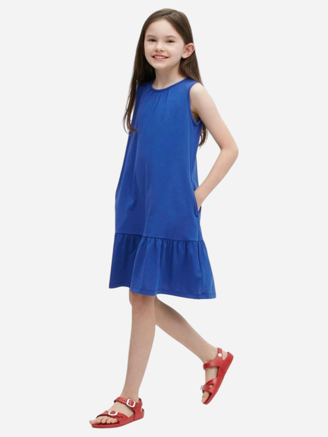 Подростковое летнее платье для девочки UNIQLO 718459941 164 см Синее ...