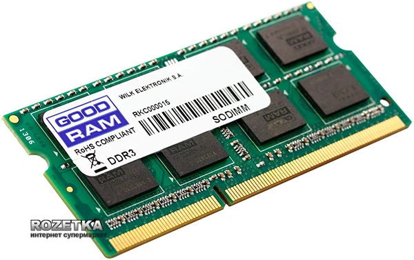 Оперативна пам'ять Goodram SODIMM DDR3-1600 4096MB PC3-12800