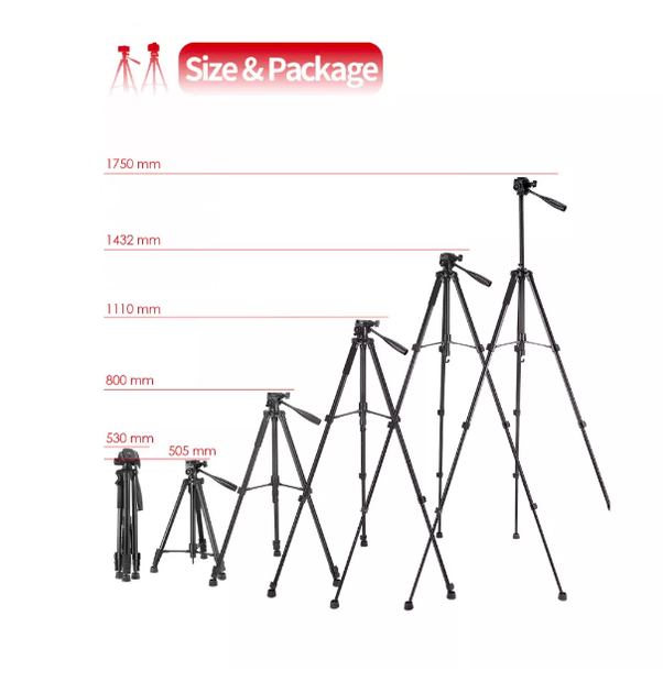 Штатив Tripod Stand Multifunctional 1.75m KingJoy VT-860S - Фото 4 Штатив Tripod Stand Multifunctional 1.75m KingJoy VT-860S - зображення 4