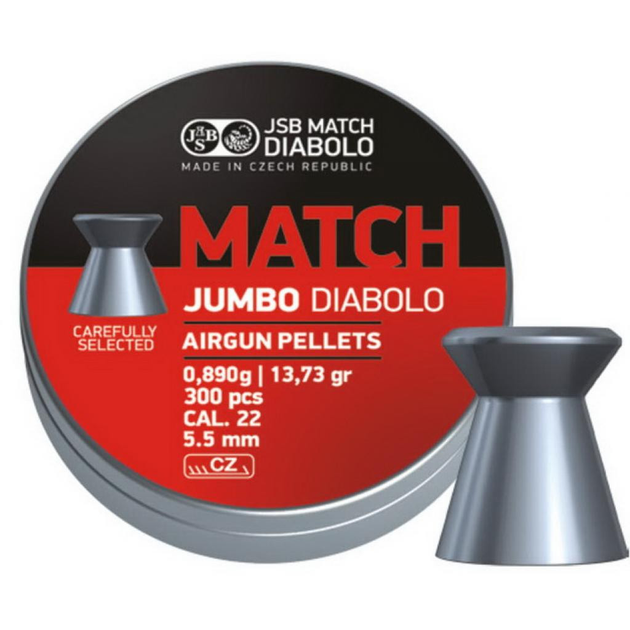 Пульки JSB Diabolo Jumbo Match 5.5мм, 0.89г (m427024) - зображення 1