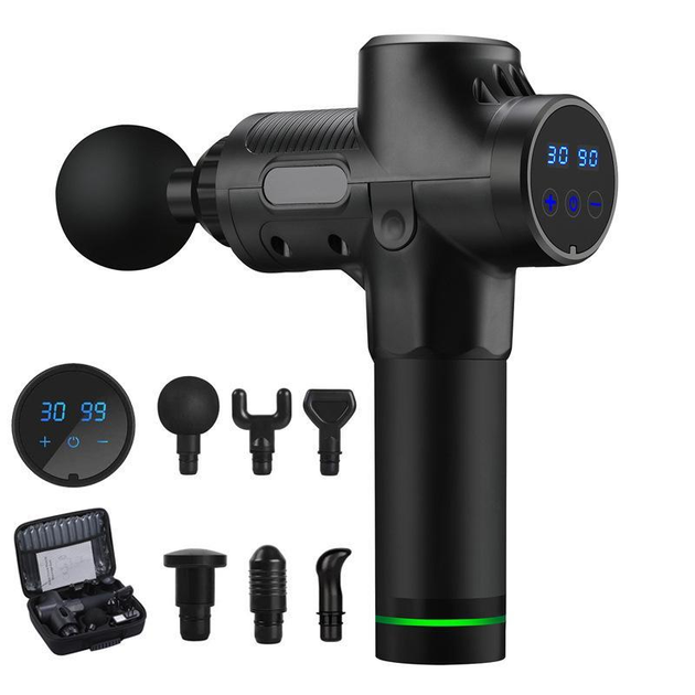 Портативный ручной массажер для тела MASSAGE GUN MX-30 (массажный ...