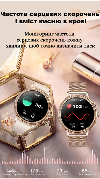 Смарт-часы для женщин LIGE Luxury Smart Watch - изображение 4