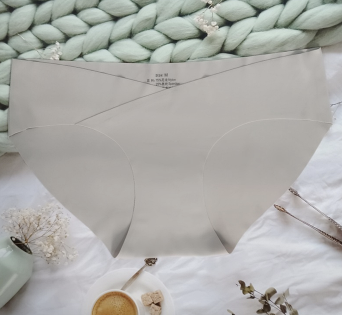 Труси з V-образним вирізом під живіт гладкі Модал сірі XXL - зображення 5