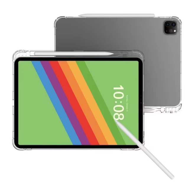Чехол-накладка CDK для Apple iPad Pro 11" M5 2025 | Silicone Corner Air Bag Слот под Стилус (017970) (clear) - изображение 3