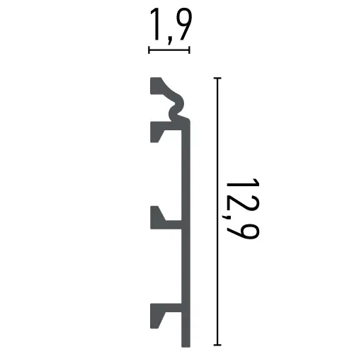 Молдинг полимерный Grand decor HCR 509 19*129*2440 мм Flexi (гибкий) - изображение 3