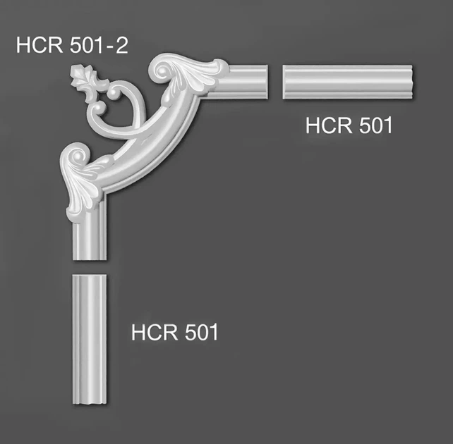 Молдинг полимерный Grand decor HCR 501 16*29*2000 мм - изображение 8
