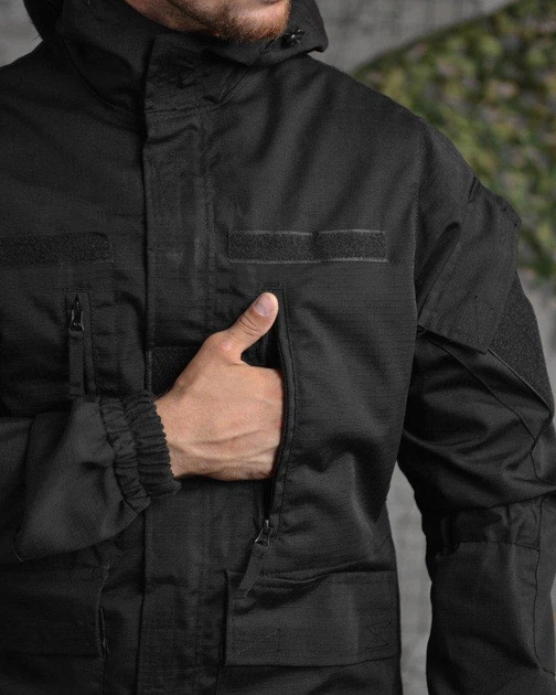 Тактическая демисезонная мужская куртка XL черная (88722) - изображение 8