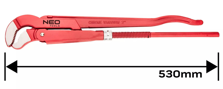Klucz do rur NEO Tools typ S 2.0" 530 mm 02-422 (5907558463118) - obraz 6