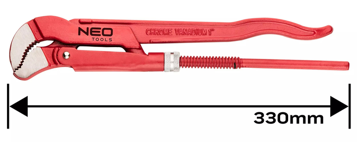 Klucz do rur NEO Tools typ S 1.0" 330 mm 02-420 (5907558463095) - obraz 6