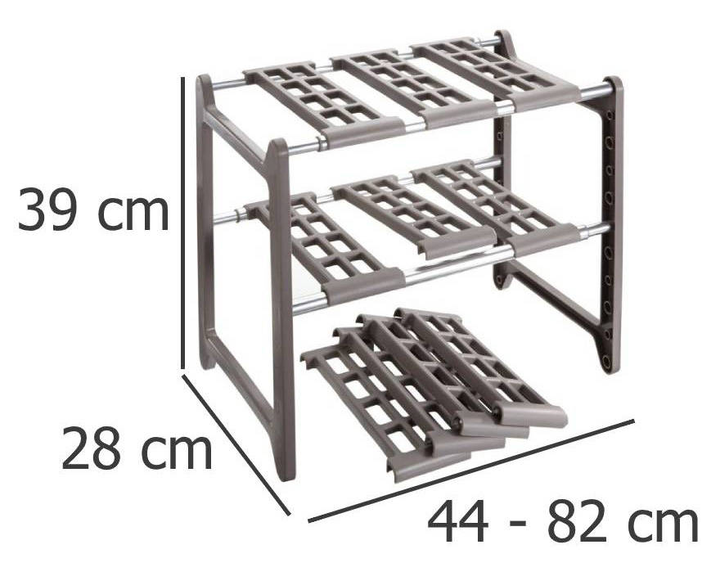 Stojak Wenko Flexi pod zlew kuchenny szary (4008838952153) - obraz 5