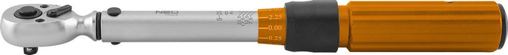 Zestaw NEO Tools klucz dynamometryczny dwukierunkowy 1/4" 5 - 25 Nm z nasadkami 21 szt. 08-821 (5907558458954) - obraz 4