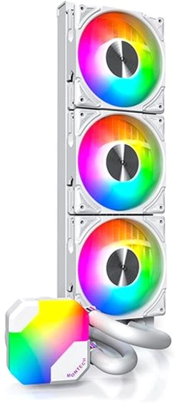 Chłodzenie wodne Montech HyperFlow ARGB 360 White - obraz 2