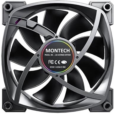 Zestaw wentylatorów Montech AX120 PWM 3 in 1 Black - obraz 6