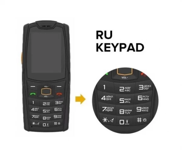 Мобільний телефон agm m7 2/16Gb black Russian keyboard - зображення 3